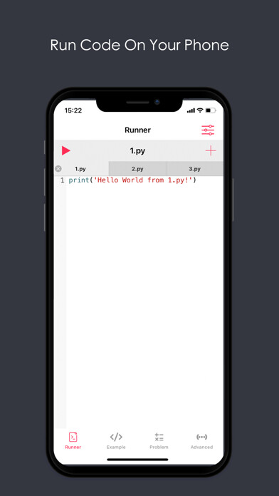 Emulate iPhone app PyPie for Python using MyAndroid
