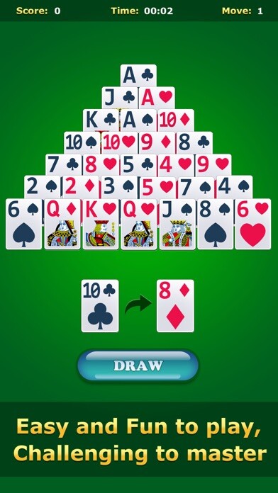 Emulate iPhone app Pyramid - Card Games using MyAndroid