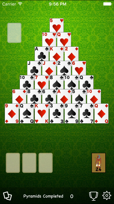 Emulate iPhone app Pyramid Super Solitaire using MyAndroid