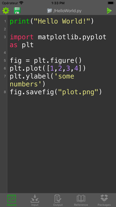 Emulate iPhone app Python Programming Interpreter using MyAndroid Emulate iPhone app Python Programming Interpreter using MyAndroid