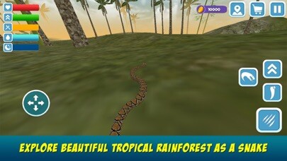 Emulate iPhone app Python Snake Survival Simulator using MyAndroid