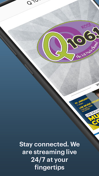 Emulate iPhone app Q 106.1 using MyAndroid