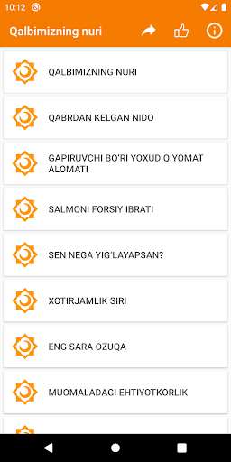 Run android online APK Qalbimizning nuri from MyAndroid or emulate Qalbimizning nuri using MyAndroid