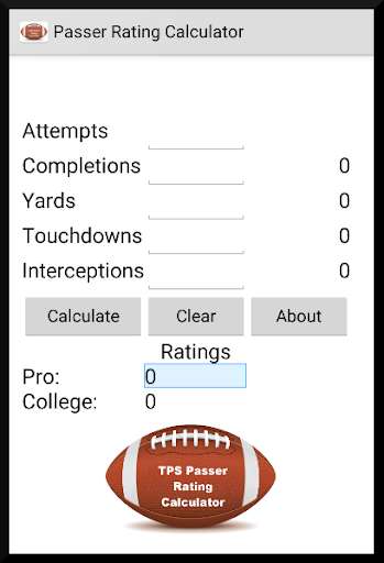 Run android online APK QB Passer Rating Calculator from MyAndroid or emulate QB Passer Rating Calculator using MyAndroid Run android online APK QB Passer Rating Calculator from MyAndroid or emulate QB Passer Rating Calculator using MyAndroid