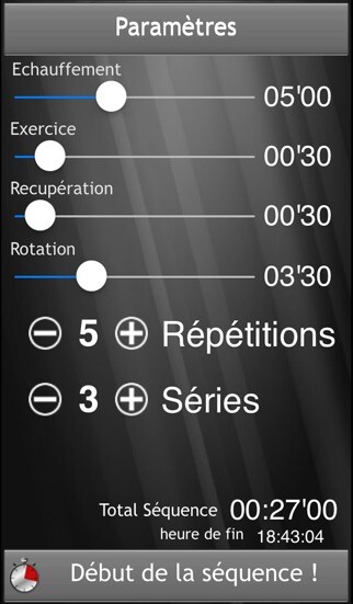 Emulate iPhone app QCoachTimer using MyAndroid