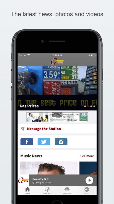 Emulate iPhone app Qcountry 92.7 using MyAndroid Emulate iPhone app Qcountry 92.7 using MyAndroid