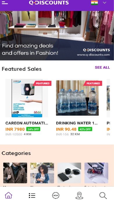 Emulate iPhone app Q-DISCOUNTS using MyAndroid
