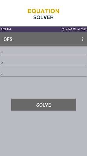 Run android online APK QES - Quickly Quadratic Equation Solver from MyAndroid or emulate QES - Quickly Quadratic Equation Solver using MyAndroid Run android online APK QES - Quickly Quadratic Equation Solver from MyAndroid or emulate QES - Quickly Quadratic Equation Solver using MyAndroid