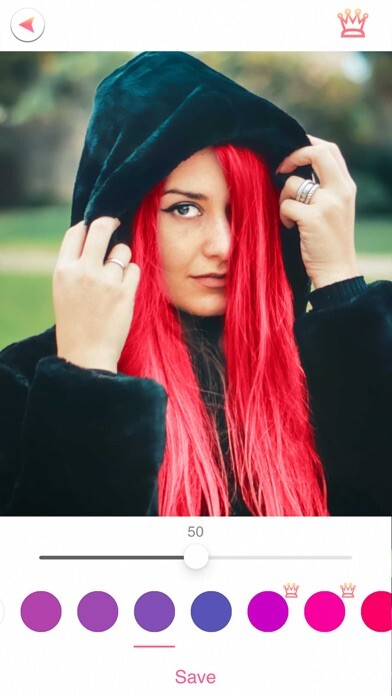 Emulate iPhone app Q Hair Color Editor: Hairstyle using MyAndroid