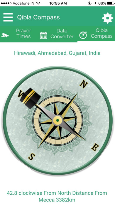 Emulate iPhone app Qibla Compass & Ramadan 2018 using MyAndroid