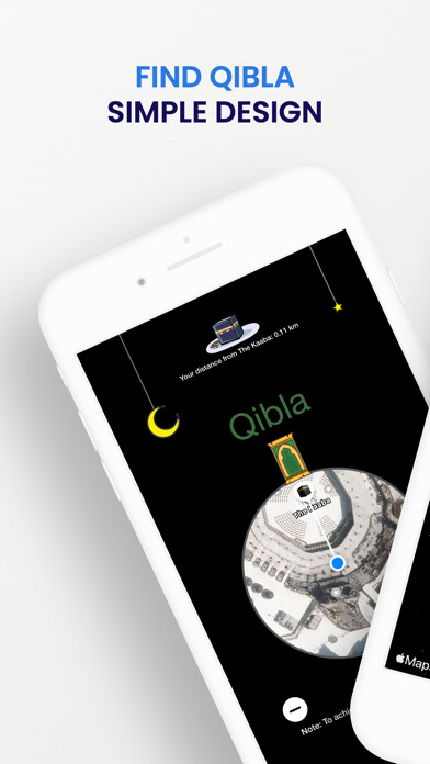 Emulate iPhone app Qibla Precise using MyAndroid