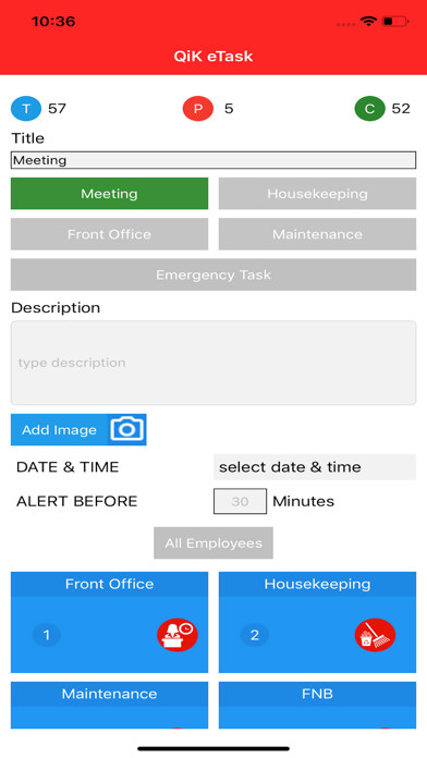 Emulate iPhone app QiK Circle eTask using MyAndroid