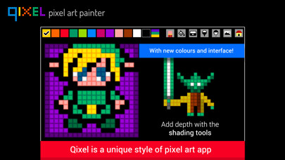 Emulate iPhone app Qixel - Pixel Art Maker using MyAndroid