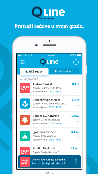 Emulate iPhone app QLine using MyAndroid