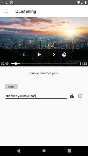 Run android online APK QListening from MyAndroid or emulate QListening using MyAndroid