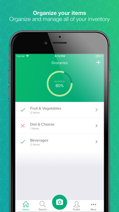 Emulate iPhone app Qolly - Inventory made simple using MyAndroid