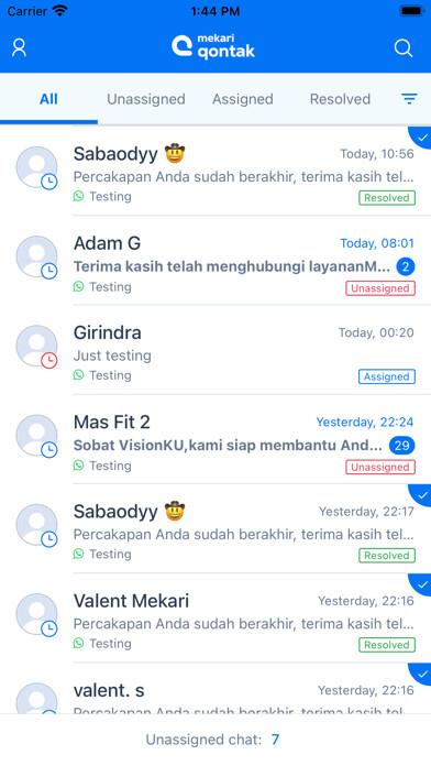 Emulate iPhone app Qontak Chat using MyAndroid Emulate iPhone app Qontak Chat using MyAndroid