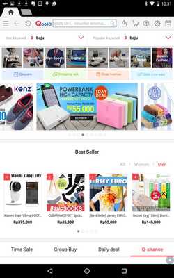 Emulate Android APK Qoo10 Indonesia for Tablet Emulate Android APK Qoo10 Indonesia for Tablet