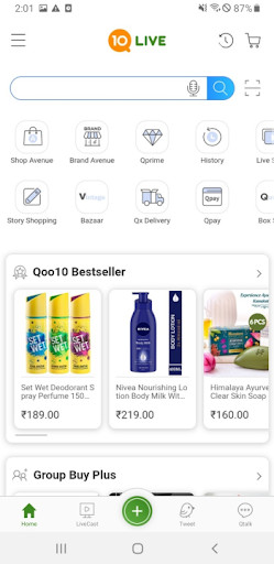 Run android online APK Qoo10 Live by Shopclues from MyAndroid or emulate Qoo10 Live by Shopclues using MyAndroid Run android online APK Qoo10 Live by Shopclues from MyAndroid or emulate Qoo10 Live by Shopclues using MyAndroid
