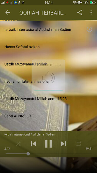 Run android online APK Qori Putri Internasional (Offline) from MyAndroid or emulate Qori Putri Internasional (Offline) using MyAndroid
