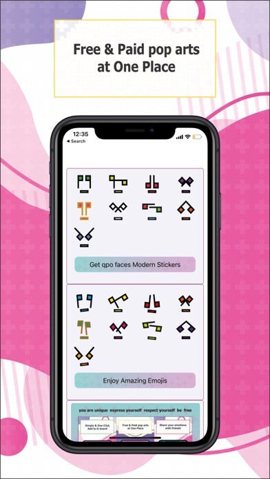 Emulate iPhone app qpo faces (modern stickers) using MyAndroid Emulate iPhone app qpo faces (modern stickers) using MyAndroid