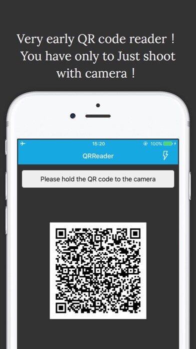 Emulate iPhone app QQQR - QR Read&Generate - using MyAndroid