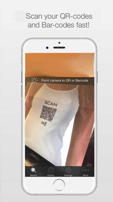 Emulate iPhone app QR and Barcode Scanner Reader Free using MyAndroid Emulate iPhone app QR and Barcode Scanner Reader Free using MyAndroid