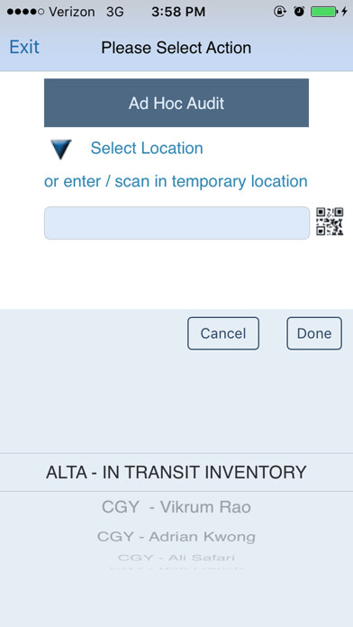 Emulate iPhone app QR Audit using MyAndroid