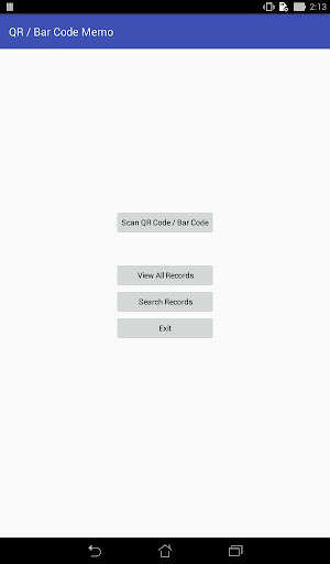 Run android online APK QR / Bar Code Memo from MyAndroid or emulate QR / Bar Code Memo using MyAndroid