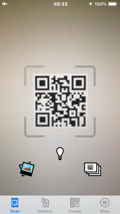 Emulate iPhone app QR & Barcode: Scan Read Create using MyAndroid