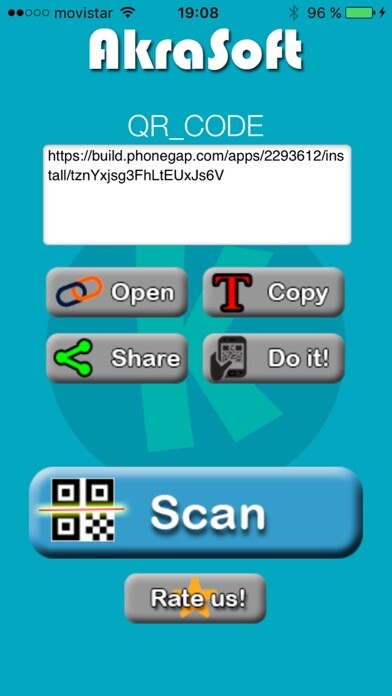 Emulate iPhone app QR code, barcode and bidi reader, QR creator using MyAndroid Emulate iPhone app QR code, barcode and bidi reader, QR creator using MyAndroid