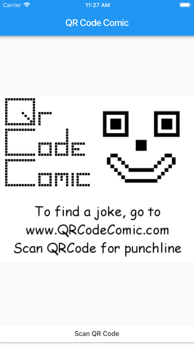 Emulate iPhone app QR Code Comic using MyAndroid