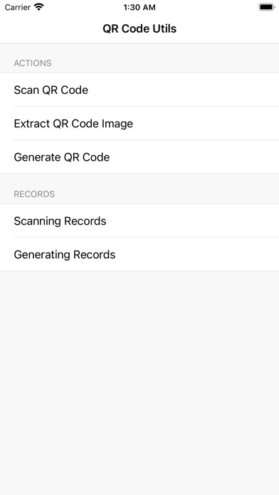 Emulate iPhone app QR Code Manager· using MyAndroid Emulate iPhone app QR Code Manager· using MyAndroid