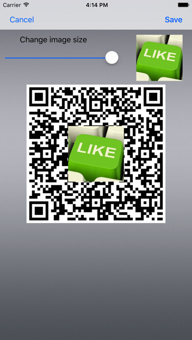 Emulate iPhone app QRCode.me using MyAndroid