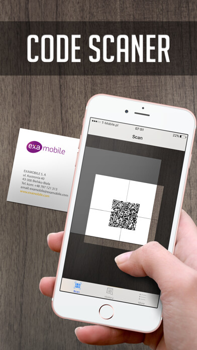Emulate iPhone app QR Code Reader and Code Scanner using MyAndroid