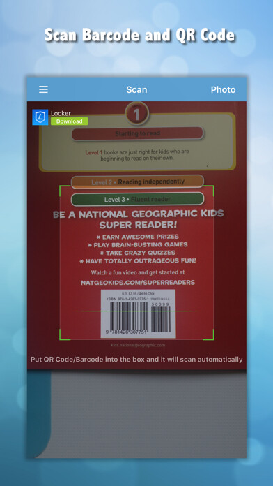 Emulate iPhone app QR Code Reader Creater using MyAndroid