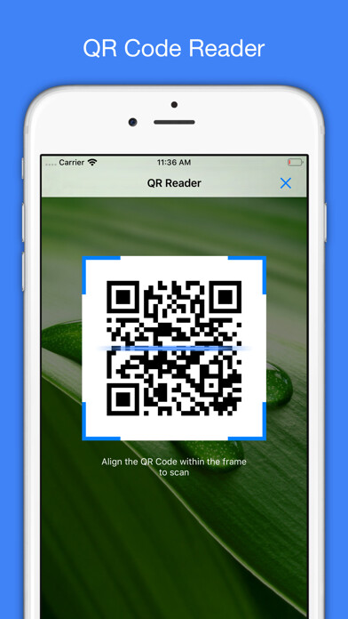 Emulate iPhone app QR Code Reader & Generator App using MyAndroid