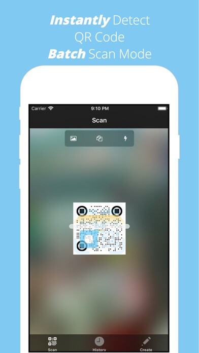 Emulate iPhone app QR Code Reader+ QRCode Scanner using MyAndroid