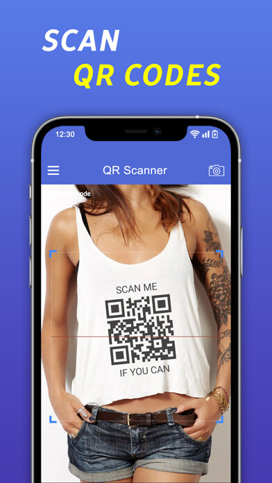 Emulate iPhone app QR Code Scanner - Qr Scanner using MyAndroid