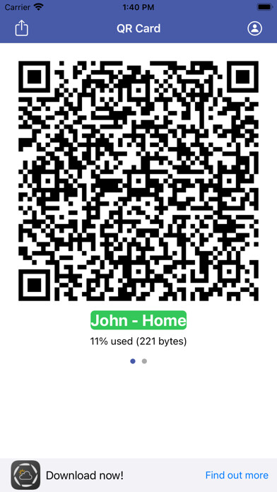 Emulate iPhone app QR Code vCard using MyAndroid Emulate iPhone app QR Code vCard using MyAndroid