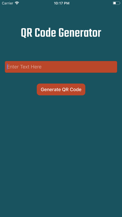 Emulate iPhone app QR Create - QR Generator using MyAndroid