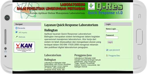 Run android online APK Q-Res Laboratorium Balingtan from MyAndroid or emulate Q-Res Laboratorium Balingtan using MyAndroid