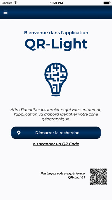 Emulate iPhone app QR-Light using MyAndroid