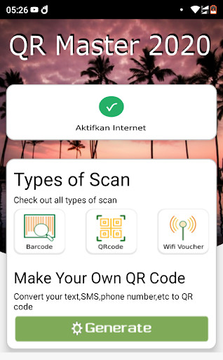Run android online APK QR Master 2020 from MyAndroid or emulate QR Master 2020 using MyAndroid