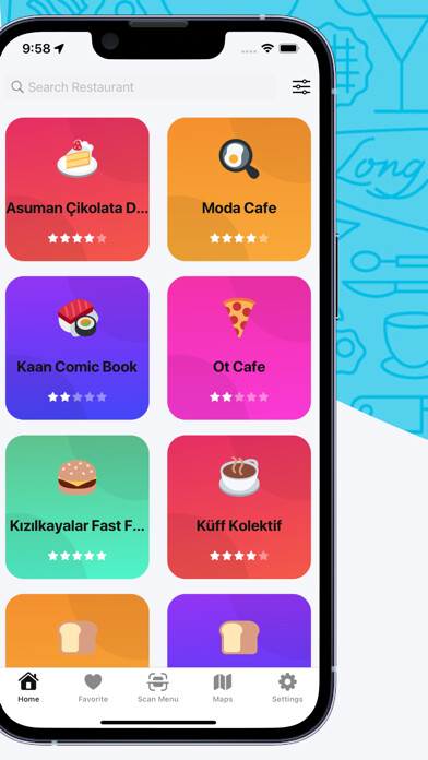Emulate iPhone app QR Menu - Restaurant & Digital using MyAndroid