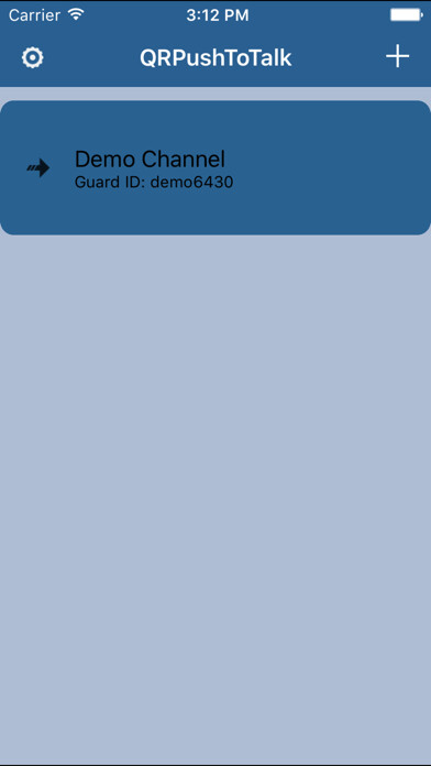 Emulate iPhone app QR-PTT PushToTalk using MyAndroid