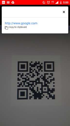 Run android online APK QR scanner and QR generator from MyAndroid or emulate QR scanner and QR generator using MyAndroid