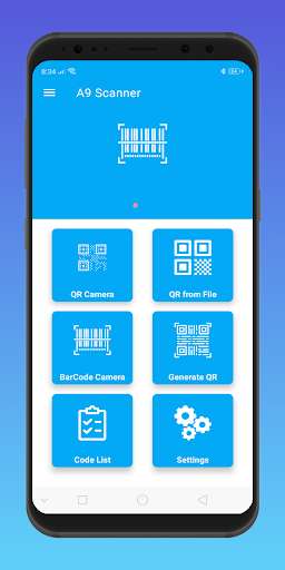 Run android online APK QR scanner export from MyAndroid or emulate QR scanner export using MyAndroid