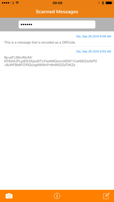 Emulate iPhone app QRSecret using MyAndroid