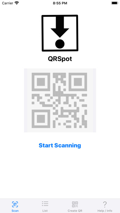 Emulate iPhone app QRSpot using MyAndroid